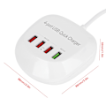 Miniatyrbilde 5 av 6: Spenning AC100-240V Bærbar 4 Porter USB Lader QC3.0 2.4A5V9V12V 3 USB 5V Utgangsport Reiseladere 36WEU
