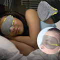 Miniatyrbild 5 av 5: Justerbar Ögonmassagerare med Värme för Lindring av Torra Ögon, Bred Mjuk Ögonmask för Behaglig Sömn