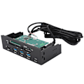 Miniatyrbillede 4 af 5: 5,25 tommer multifunktionel intern kortlæser dashboard PC frontpanel