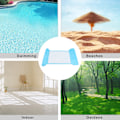 Miniatyrbild 5 av 7: Ergonomisk Vattenhängmatta med Stor Yta, Multifunktionell Uppblåsbar Poolstol för Vuxna Högkvalitativt PVC-Material Poolhängmatta Flyter