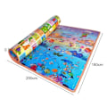 Miniatyrbilde 2 av 5: Baby Play Matte, Playmatte Baby Krypende Matte for Gulv Baby Matte Stor, Plysj Overflate Foldbar Sklisikker