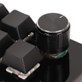 Miniatyrbild 3 av 5: Makroprogrammerings tangentbord Hotswap Enhands Blå switch Mini 7-tangenters mekaniskt tangentbord med ratt för spelarbete