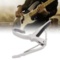 Miniatyrbillede 1 af 8: Guitar Capo Legering Hurtig Toneændring Bærbar Instrument Tilbehør Til Spil Performance Sølv