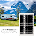 Pikkukuva 8 / 8: 100W aurinkopaneelipaketti Nopea lataus 12V Kaksi USB-aurinkopaneeli Auton akkulaturi Moottoripyörälle Veneelle Merelle RV