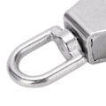 Miniatyrbillede 3 af 5: Rustfrit stål skal dobbelt lejer lydløs remskive blok nylon hjul rille 360 graders rotation