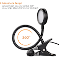 Miniatyrbild 7 av 8: Skrivbordslampa med automatisk avstängningstimer, flexibel svanhals, ögonvård och 3 färglägen, justerbar ljusstyrka för läsning, minnesfunktion, USB-driven och robust