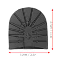 Miniatyrbillede 1 af 2: Støvler Sko Anti Slip Front Hæl Såler Gummi Mute Såler Sko Reparation Tilbehør (Hæl Såler)