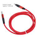 Pikkukuva 6 / 7: Micro USB -kaapeli 180 asteen kiertotyyppi-c latauskaapeli Samsungille/Xiaomille/Huaweille 1.2MRed 1.2m/3.9ft