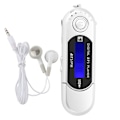 Miniatyrbilde 2 av 8: Bærbar musikk MP3 USB-spiller med LCD-skjerm FM-radio stemmeminnekort sølv