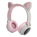 Miniatyrbilde 5 av 5: Kattørehodetelefoner 3D LED-lys Trådløs Bluetooth 5.0 Foldbare hodesett med mikrofon