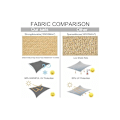Miniatyrbilde 4 av 5: Rektangulær skygge seil 4x6m Vanntett UV-beskyttelse 98% Laget av slitesterk og pustende polyester for hage terrasse, Beige