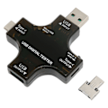 Miniatyrbild 2 av 8: USB-strömmätare testare USB C testare med färgad IPS digital skärm för laddare ström mobil ström batteri kapacitet