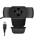 Miniatyrbild 1 av 5: 1080P webbkamera nätverksdator kamera fri enhet USB 2.0 PC-tillbehör för QQ / WeChat / Ding Talk