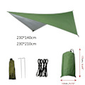 Miniatyrbild 2 av 5: Camping Tarp för utomhusaktiviteter, Vattentät Multifunktionell Solskydd Markduk Matta