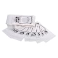 Miniatyrbillede 1 af 5: 100 stk./pakke søde plastik slik, kiks, cookies gaveindpakningspose festartikler (hvid) 7cm*10cm+3cm