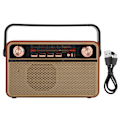 Miniatyrbilde 1 av 5: FM/AM/SW Radio Bærbar USB-lading Radiomottaker for U Disk Bluetooth Minnekort Hjem