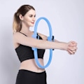 Miniatyrbild 3 av 5: Solid Pilatesring i Glasfiber, Magisk Cirkel med Dubbla Grepp för Kroppsträning, För Yoga, Fysioterapi &amp; Helkroppsträning, Inkluderar Vaddering