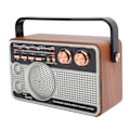 Miniatyrbillede 2 af 5: FM/AM/SW Radio Bærbar Bluetooth Genopladelig USB Højttaler til U Disk/Hukommelseskort