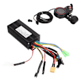 Miniatyrbild 6 av 8: Elektrisk Cykelkontroller med Sinusvåg Tri Mode, 24V-48V Spänningskompatibilitet, Intelligent Display för Detaljerad Information, Lampfunktionalitet