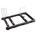 Miniatyrbillede 2 af 5: DIY Åbent Design Aluminiumlegering M-ATX Computer Kabinet Overclocking Test Platform (Fuld Sort S)