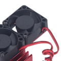 Miniatyrbild 3 av 5: DC 5V RC kylfläns med hög hastighet fläktmotor kylare fläktset för Traxxas Slash 4×4 VXL 1/10 RC bil