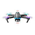 Miniatyrbild 1 av 8: S98 4-axlig RC-flygplan Dubbelkamera 360 graders hinderundvikande Coola lampor Fällbar flygande Quadcopter