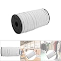 Miniatyrbild 1 av 2: 8 mm 100 meter elastiskt band sytillbehör platt stickad elastisk hantverk för kläder DIY (vit)