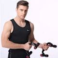 Miniatyrbild 7 av 8: Ergonomiska Push-up Bar Ställ för Ökad Effektivitet, Lutande Push-up Bar Ställ med Halkfria Skumgrepp för Säkrare Överkroppsövningar
