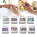 Miniatyrbild 1 av 8: Nagellack lim set 8 färger glitter gnistrande paljetter nagelkonst gel färg för nagelsalong