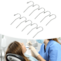 Pikkukuva 1 / 8: 10 kpl Endodontiset paikantimen lisävarusteet Ruostumaton teräs Hammas Apex Juurikanava Huuli Koukut Osat