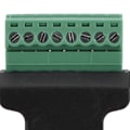 Miniatyrbilde 5 av 8: DVR Ethernet-kontakt RJ45 hunn til 8-pins skrueklemmekontakt