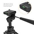 Miniatyrbild 7 av 8: Mini Stativ Bärbar Lätt 360 Grader Roterande Skrivbordsstativ med Snabbkopplingsplatta för Kamera Telefon