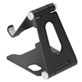 Miniatyrbillede 2 af 5: Mobiltelefonholder Metal Bærbar Foldbar 360 Graders Rotation Desktop Tablet Stativ til Daglig Brug