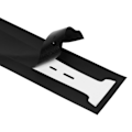 Miniatyrbilde 5 av 8: For PS5-konsoll Midtre Skin Integrert Riperesistent Midtre Strip Klistremerke for PS5 Optisk Stasjon Edition Vert Svart