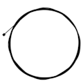 Pikkukuva 5 / 5: Pyörän vaihdevaijeri Vaihdevipu Vaihteenvaihtaja Sisävaijeri 2100mm PTFE Taka Jarru Korjaus Vaihto