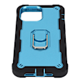 Miniatyrbild 8 av 8: Reptålig pansarskydd med stativ för iPhone 13 Pro Max mobiltelefoner Armor Protect Case(Svart Blå )