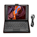 Miniatyrbillede 7 af 8: 7/8in 75-timers Bluetooth-touchpad-tastatur med beskyttende etui til Android/iOS/Windows