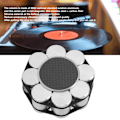 Miniatyrbild 7 av 8: Skivviktklämma för skivspelare, skivstabilisator med silikonbotten för vibrationsdämpning