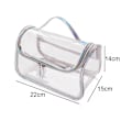 Miniatyrbild 2 av 5: Genomskinlig kosmetikaväska Toalettväska, Genomskinlig reseväska för toalettartiklar, Transparent sminkväska Tote Bag, Väska för män kvinnor