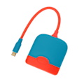 Miniatyrbillede 4 af 5: Bærbar TV-dockingstation 4K USB3.0 PD Hurtigopladning 3 i 1 HD Multimedia Interface Adapter Hub Dock til Switch