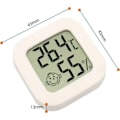 Miniatyrbild 2 av 5: 3-delad digital inomhus termometer hygrometer fuktighet temperatur LCD-display Bluetooth-sensor trådlös termometer för hem, kontor, digital