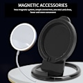 Miniatyrbilde 4 av 8: Trådløs ladestasjon Magnetisk laderputeholder for iphone 12 Mini/11 Pro Max/Xs/Xr/X/8Svart