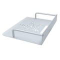 Miniatyrbild 4 av 4: Väggmonterad routerbricka repeaterställ - Väggmonterad silver aluminium förvaringsfack, horisontell placering väggfäste, väggmonterad server