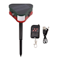 Miniatyrbild 1 av 8: Solardriven utomhuslarm med rörelsesensor, 130 dB hög siren med inspelningsfunktion, för förbättrad säkerhet i hem och på gård, med flera lägen och