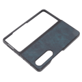 Miniatyrbild 4 av 5: Fällbar skärmtelefonfodral Reptåligt Stötsäkert Syntetiskt läder Telefonskal för Galaxy Z FOLD 4