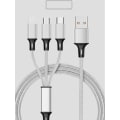 Pikkukuva 1 / 5: 3-in-1-monitoiminen latauskaapeli iOS-, Android- ja Type-C-laitteille