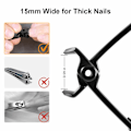 Miniatyrbild 5 av 5: Nagelklippare för tjocka naglar - Bred käköppning Stora nagelklippare, Rostfritt stål Heavy Duty tånagelklippare för tjocka naglar, extra stor