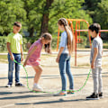 Miniatyrbilde 3 av 5: Amble Hoppetau - Mykt perlet segment hoppetau - Justerbar for menn, kvinner og barn - Flokefritt for å holde seg i form, trening, trening osv. - 9 fot