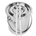 Miniatyrbillede 8 af 8: 3L Justerbar Motor Malker Maskine Vakuumpumpe Rustfrit Stål Spand til Får 100-240VEU Stik