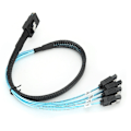 Miniatyrbillede 4 af 5: G0101 Mini SAS-kabel 36P SFF-8087 til 4SATA Server-datakabel Computertilbehør